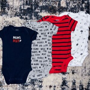 🛍️ Carter’s Onesies 3 months baby boys bodysuit (Includes 4 onesies)
